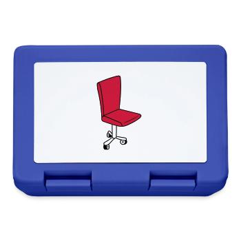 stuhl mit rollen drehstuhl chefsessel gamer sitz c - Brotdose - Royalblau - Vorne