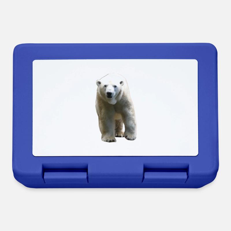 Polar Bear - Eisbär - Brotdose - Royalblau