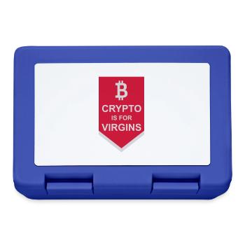 crypto is for virgins - Lunchbox - royal blue - Front