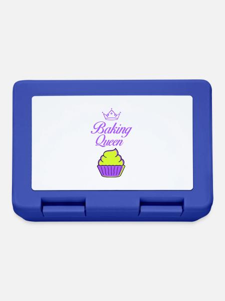 baking queen - Lunchbox - royal blue