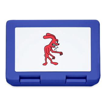Bunny Monster Evil Ravenous Halloween Drool Spit - Lunchbox - royal blue - Front