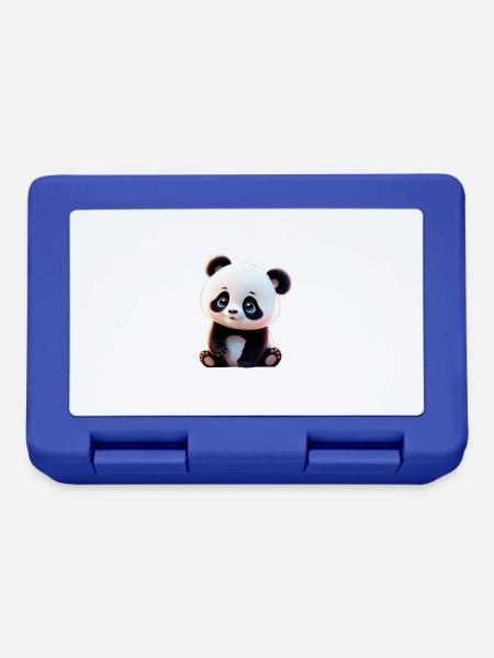 Baby Panda/ Pandabärchen - Brotdose - Royalblau