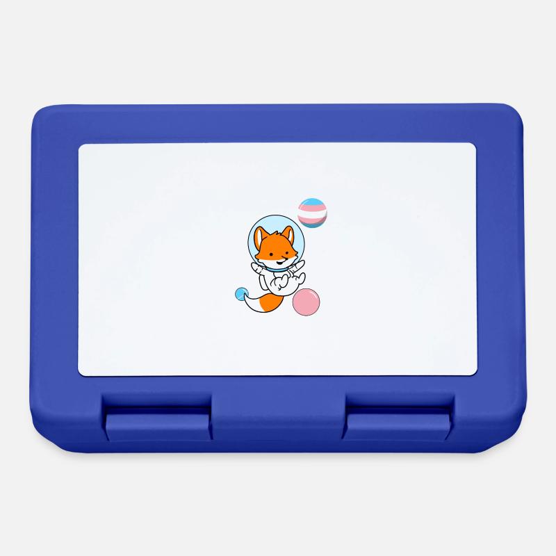 Fuchs Astronaut Trans Pride - Brotdose - Royalblau