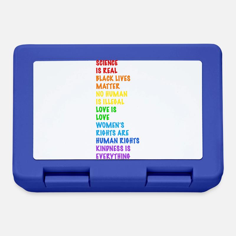 Human Rights! No one is illegal - Lunchbox - royal blue