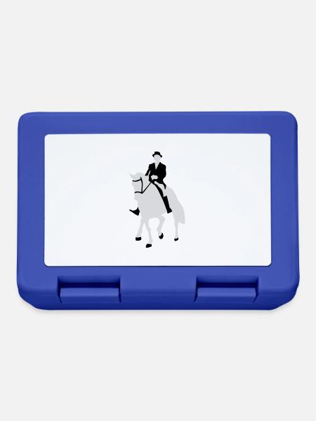 Dressage, Dressage Rider, Horse - Lunchbox - royal blue