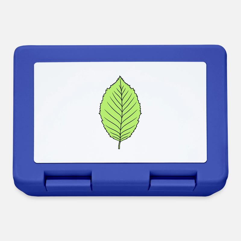buche blatt baum pflanze form clipart design wald - Brotdose - Royalblau
