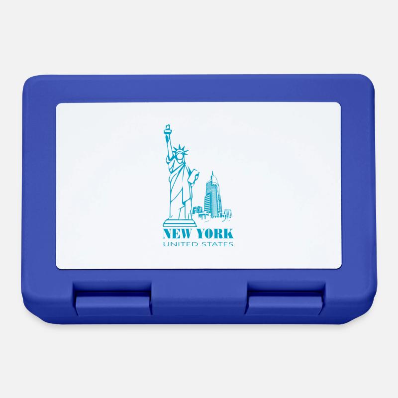New York - Boîte à goûter - bleu royal
