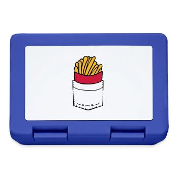 Breast pocket French fries - Lunchbox - royal blue - Front