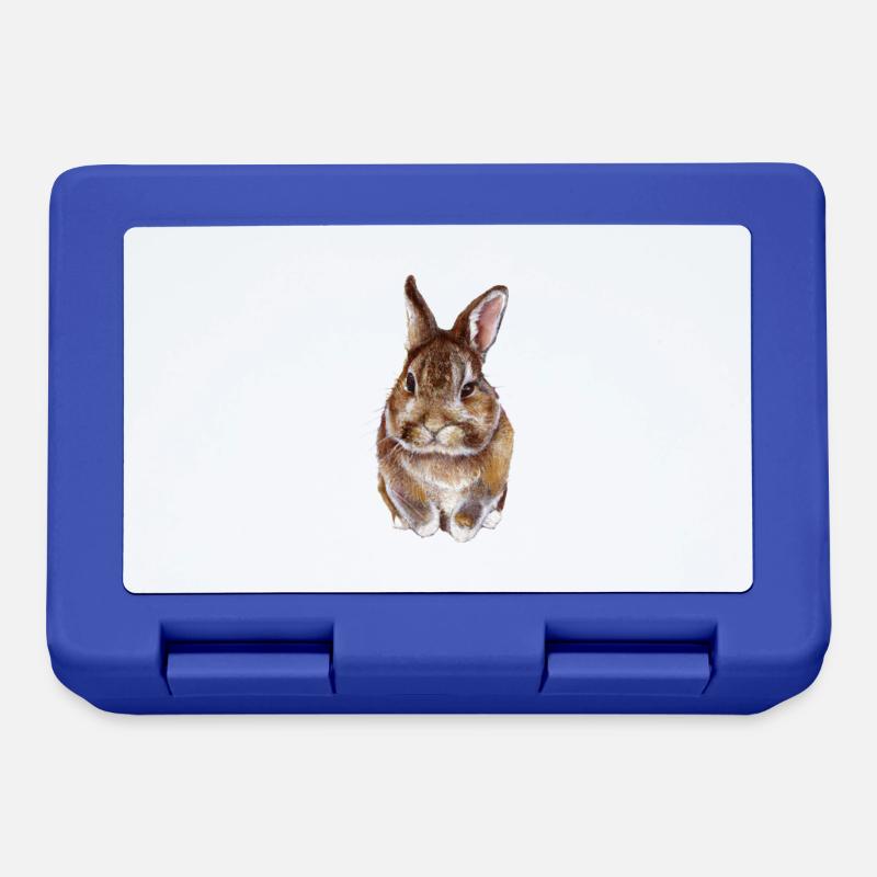 doux lapin Aqurell - Boîte à goûter - bleu royal