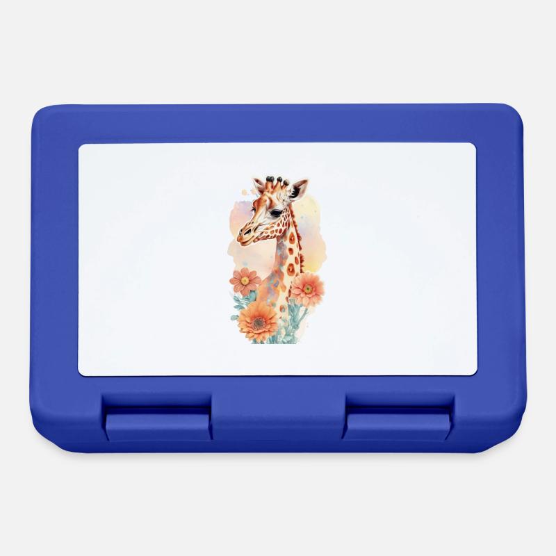 Giraffe - Brotdose - Royalblau