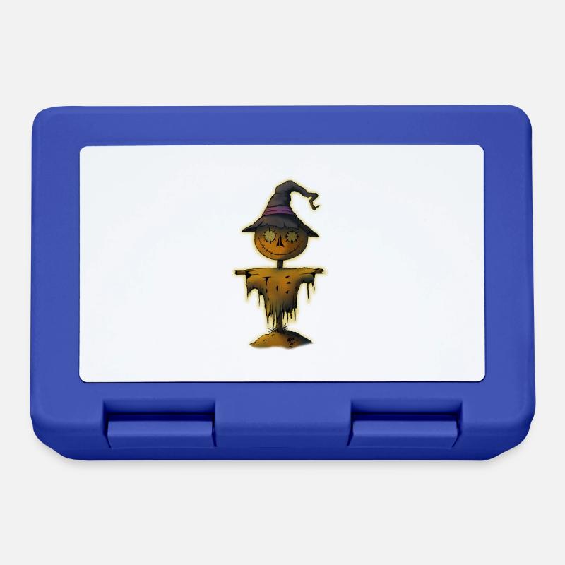 Glowing Witch Scarecrow - Lunchbox - royal blue