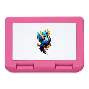 phenix - phoenix - oiseau de feu - Boîte à goûter - rose - Devant