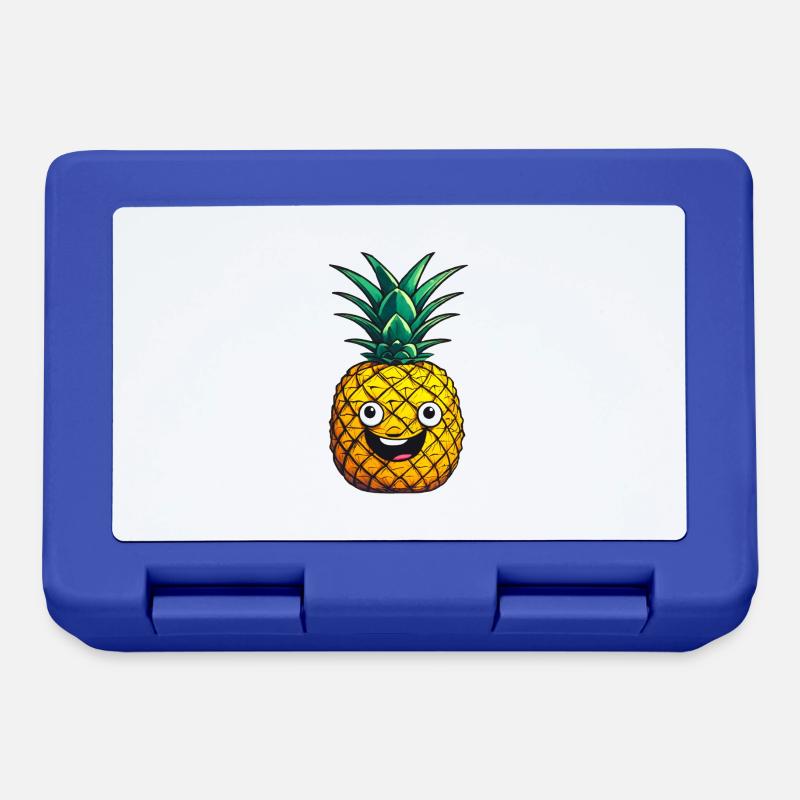 Ananas ananas joyeux - Boîte à goûter - bleu royal