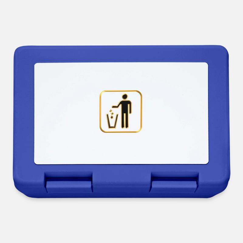 waste paper bin - Lunchbox - royal blue