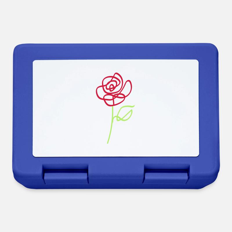 Rose - Brotdose - Royalblau
