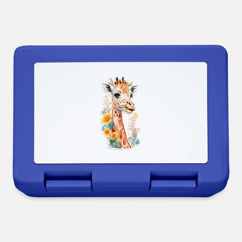 Giraffe - Lunchbox - royal blue