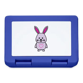 Lapin Comic Amour - Boîte à goûter - bleu royal - Devant