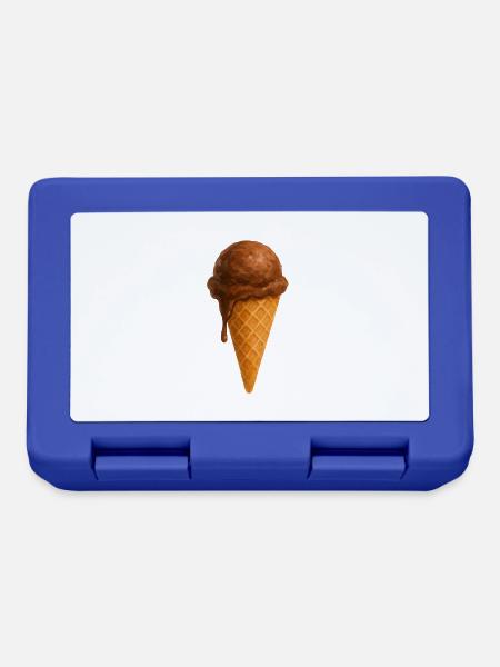 schokoladeneis eis - Brotdose - Royalblau