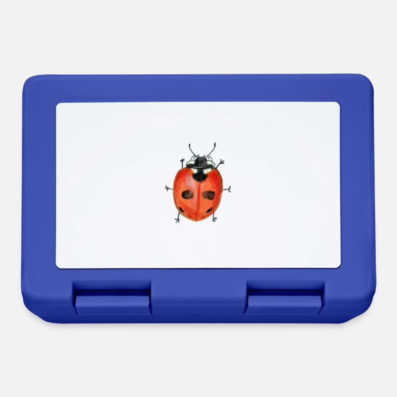 Coccinelle à cinq points - Boîte à goûter - bleu royal