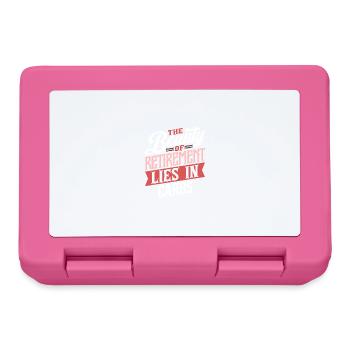 The Beauty Of Retirement Lies In Carbs - Lunchbox - pink - Front