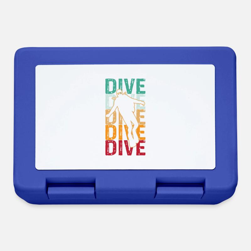 Diving Diving Diving - Lunchbox - royal blue