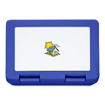 Grünes Haus - Brotdose - Royalblau - Vorne