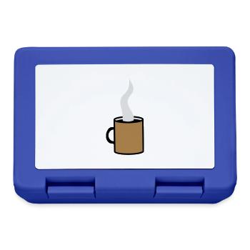 Coffee - Brotdose - Royalblau - Vorne