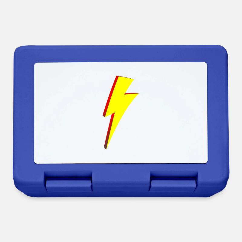 Style de dessin animé Lightning Bolt - Boîte à goûter - bleu royal