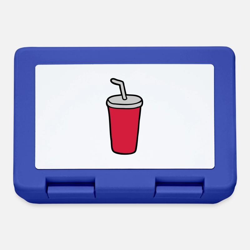 Cola Becher Restaurant - Brotdose - Royalblau