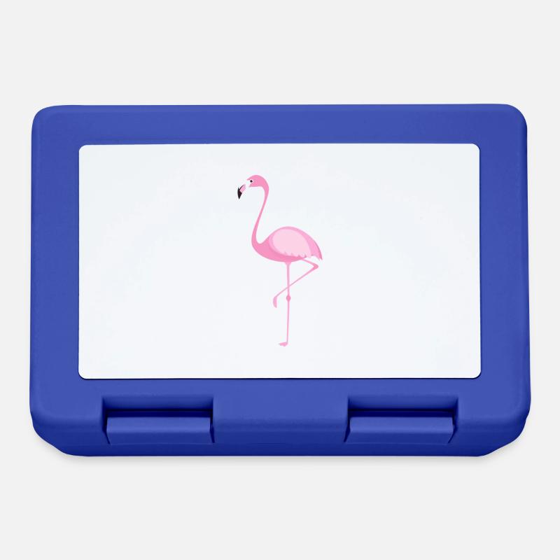 Flamingo - Brotdose - Royalblau