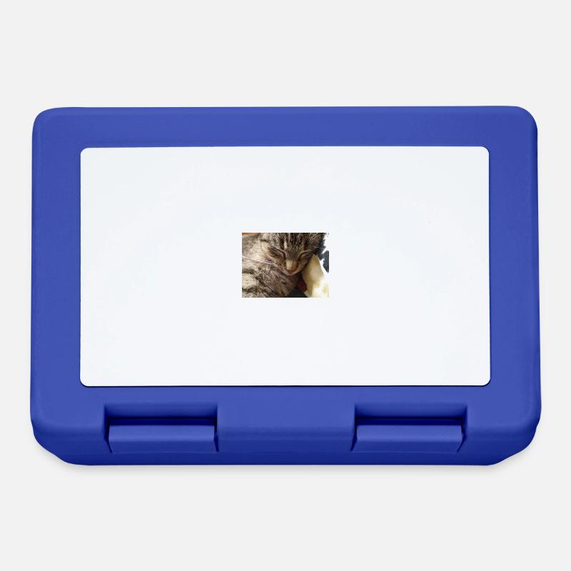 chat, cocur, chatte - Boîte à goûter - bleu royal