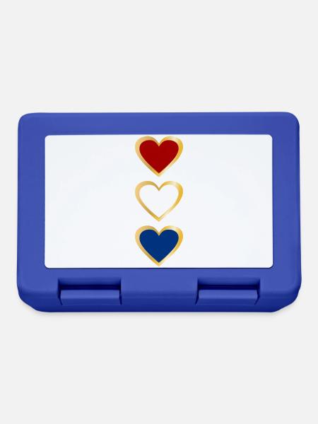 Flagge des Herzens der Niederlande - Brotdose - Royalblau