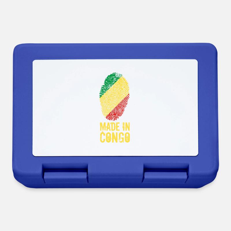 Made In Congo / Congo - Boîte à goûter - bleu royal