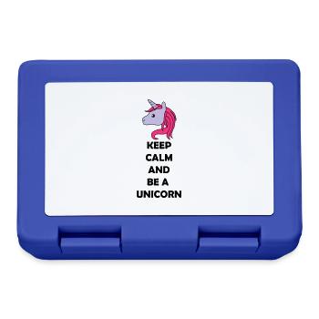 be_a_unicorn_02 - Brotdose - Royalblau - Vorne