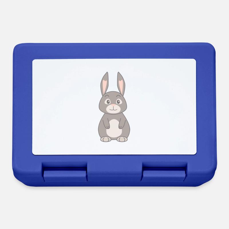 Lapin - Boîte à goûter - bleu royal