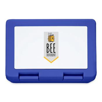 bee different saying quote - Lunchbox - royal blue - Front