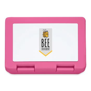 bee different saying quote - Lunchbox - pink - Front