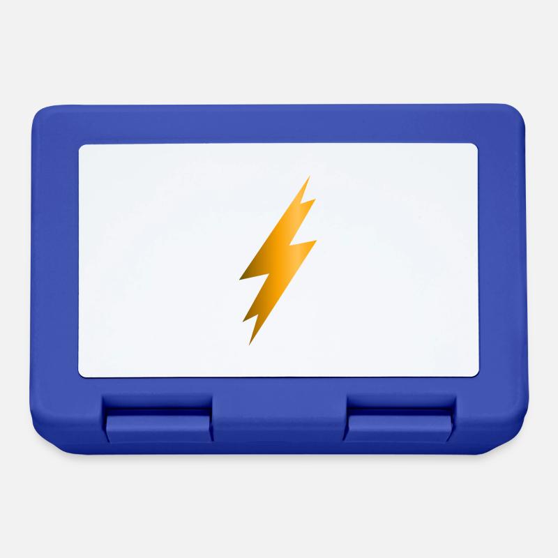 Lightning Bolt - Lunchbox - royal blue