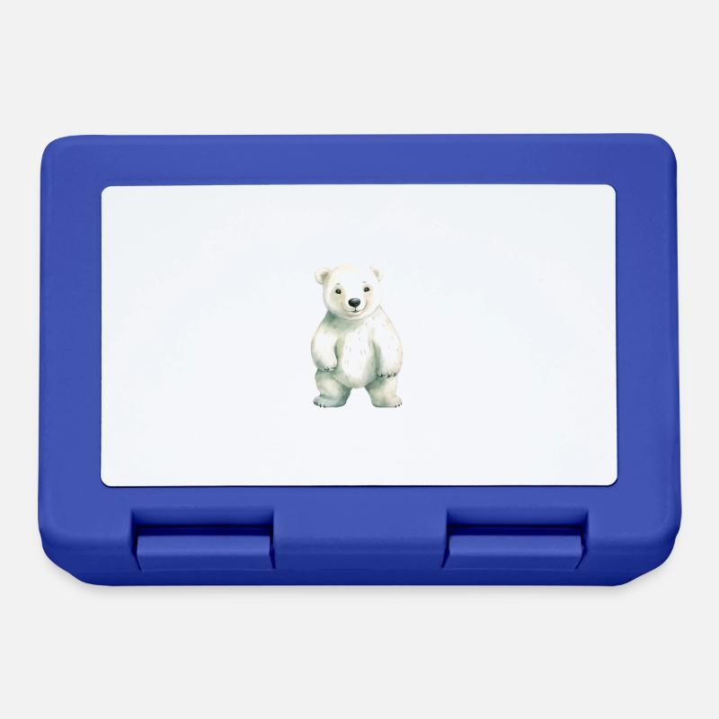 Eisbär Eisbär Klassenmaskottchen - Brotdose - Royalblau