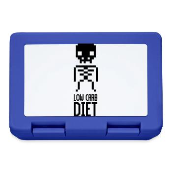 Low Carb Diet Skeleton - Brotdose - Royalblau - Vorne