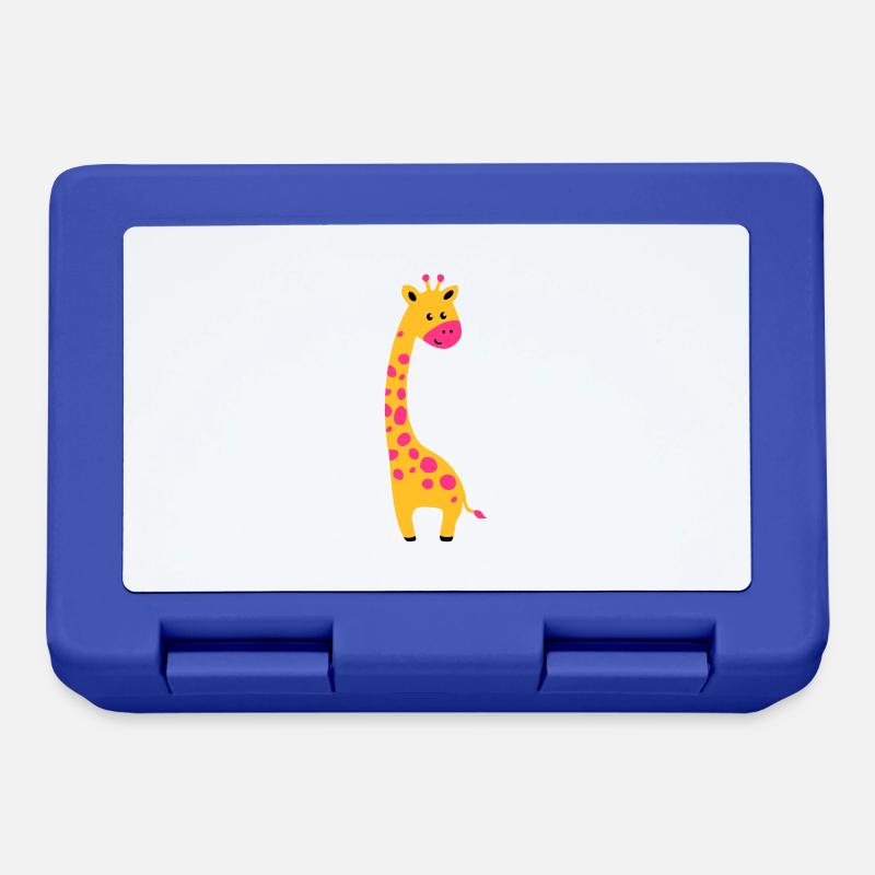 cute giraffe - Brotdose - Royalblau