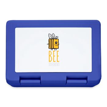 abeille différente Spruch Citation - Boîte à goûter - bleu royal - Devant