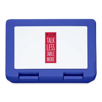 talk less smile more - Lunchbox - royal blue - Front