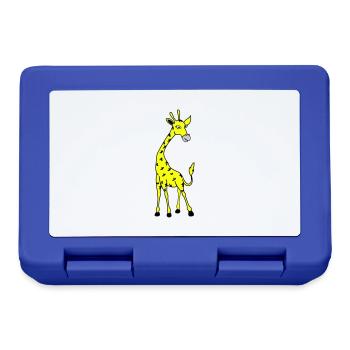 Giraffe 02 - Lunchbox - royal blue - Front