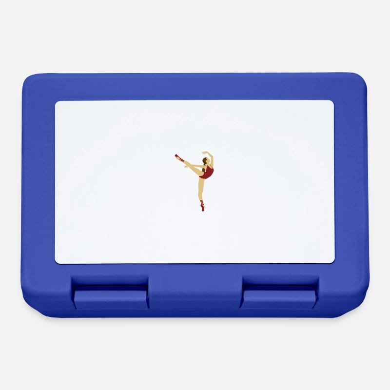 danseuse rouge - Boîte à goûter - bleu royal