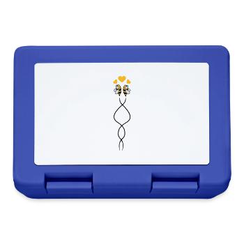 Bees Love - Lunchbox - royal blue - Front