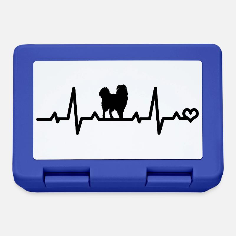 Australian Shepherd Aussie Liebe Herzfrequenz EKG - Brotdose - Royalblau