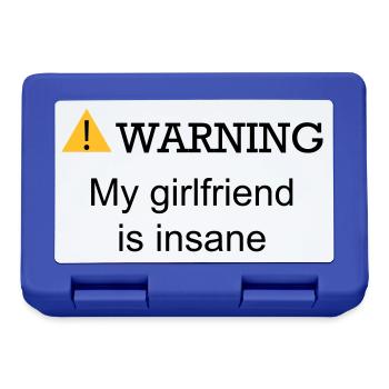 WARNING GIRLFRIEND - Lunchbox - royal blue - Front