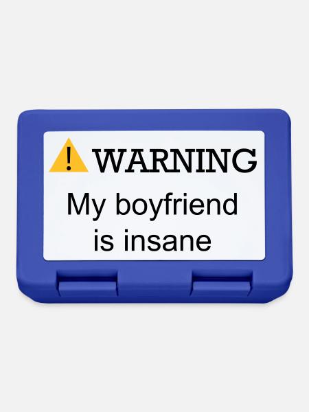 WARNING BOYFRIEND - Boîte à goûter - bleu royal