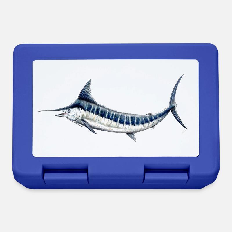 Blue Marlin - marlin bleu - Espadon - Poisson - Boîte à goûter - bleu royal